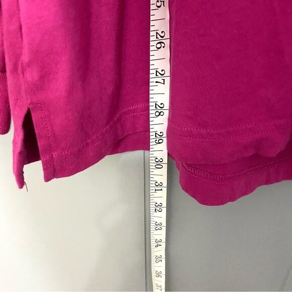 PINK Victoria's Secret Pink Magenta No Bad Vibes Graphic Crewneck Preppy Top M - Picture 5 of 7